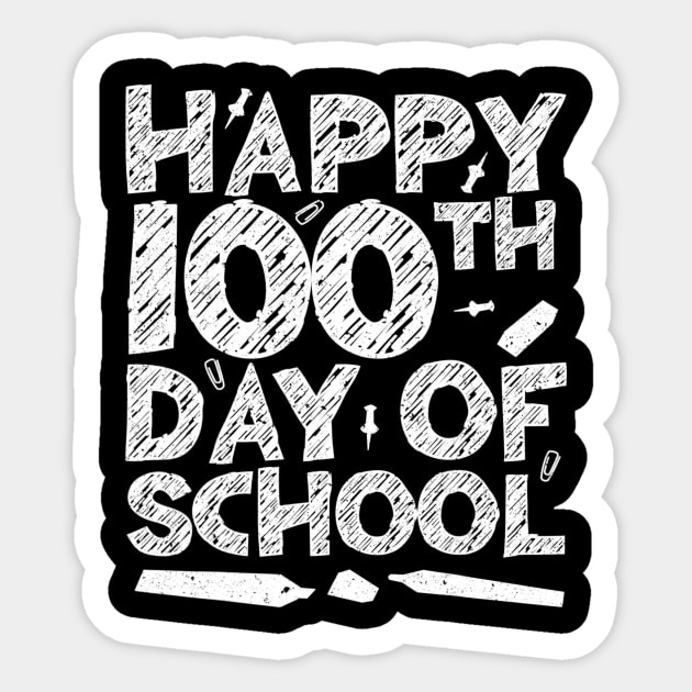 Happy 100th Day Of School Sticker by dashawncannonuzf